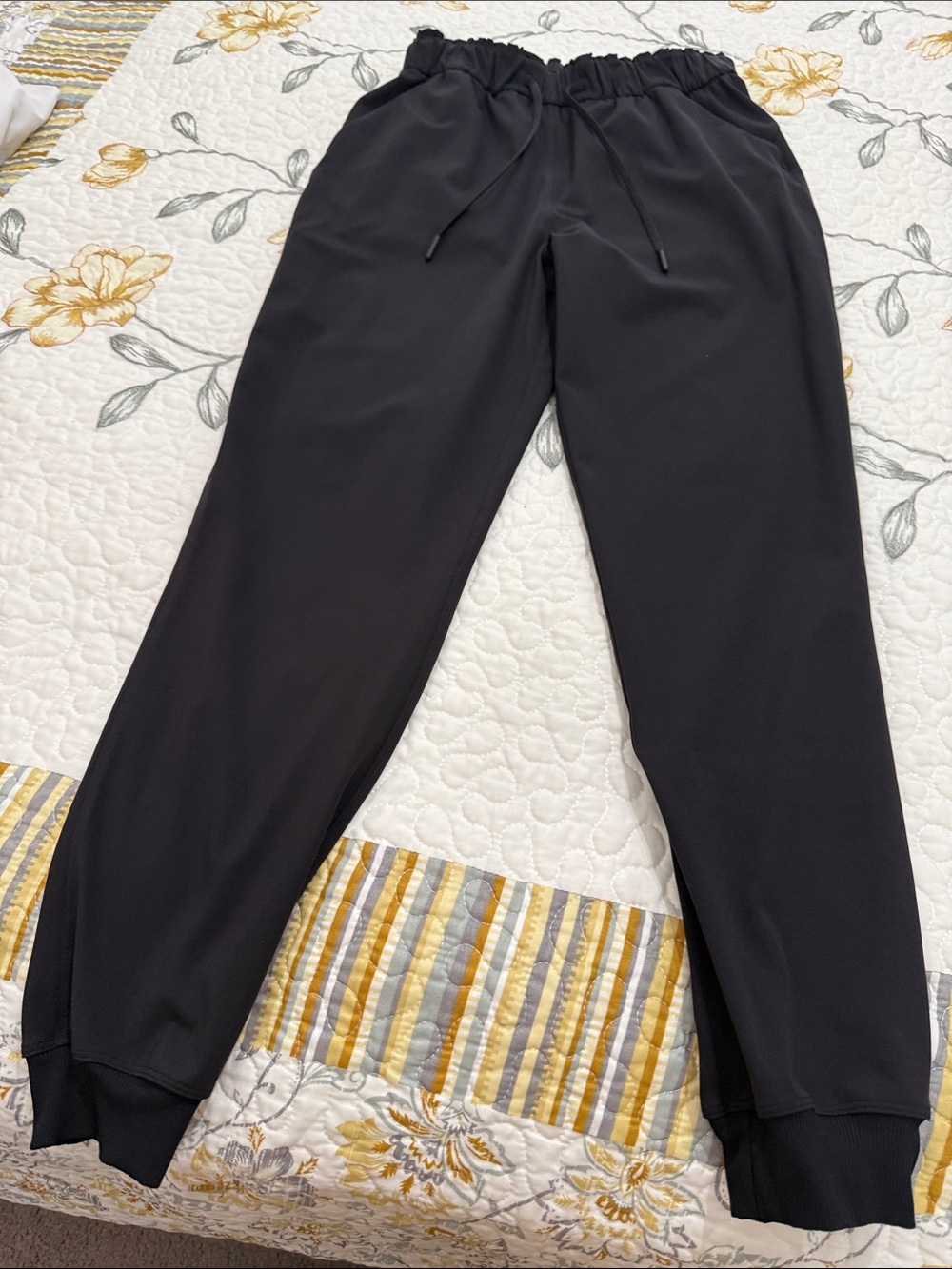 lululemon athletica Black Drawstring Track Joggers